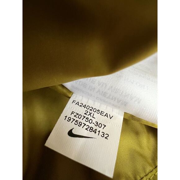 Nike Woven Tech Jacket Pacific Moss/Black FZ0750-307 Men's Size 2XL - Picture 5 of 10